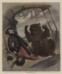 Uma noite no Divide (chromolitho)